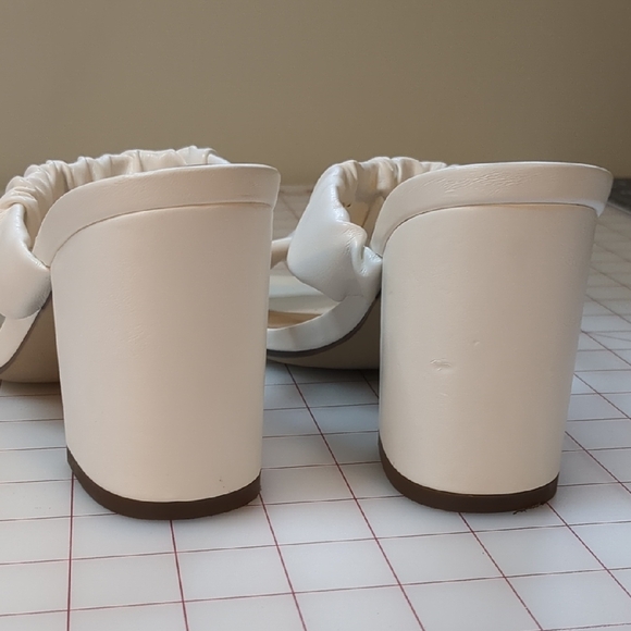 Unisa Cream Ruffled Mules - Picture 2 of 5